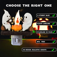 Halloween Ghost Campfire Nightlight