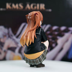 Cute Squat-Posed Anime Girl Figure