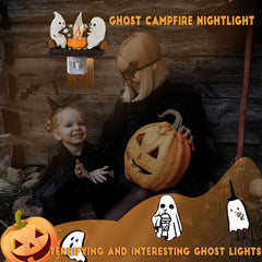 Halloween Ghost Campfire Nightlight
