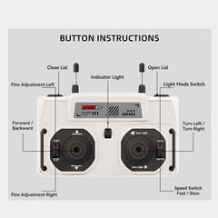 Mini Remote-Control Trash Can