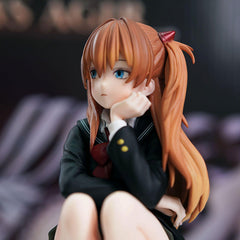 Cute Squat-Posed Anime Girl Figure