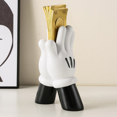 Playful Double Hands Money Holder