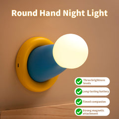 Cute Round Hand Night Light